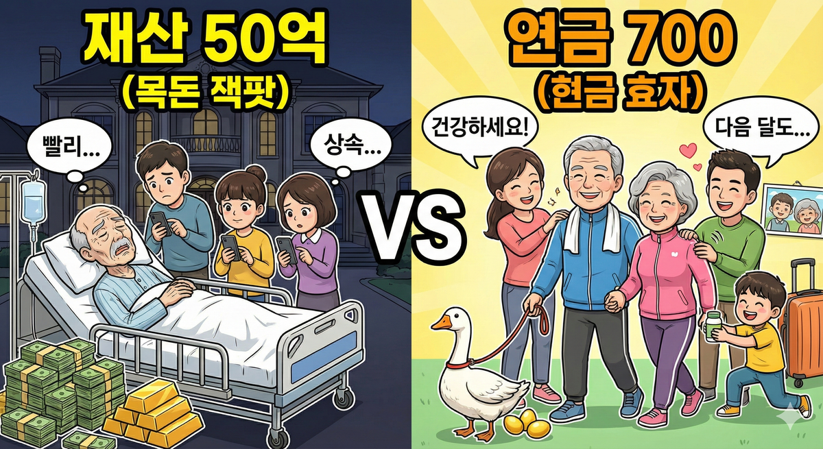 자산가와 연금수령자를 대하는 자식들의 속마음